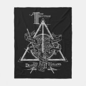 Harry Potter-Zauber | DEATHLY HALLOWS Grafik Fleecedecke (Vorderseite)