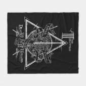 Harry Potter-Zauber | DEATHLY HALLOWS Grafik Fleecedecke (Vorderseite (Horizontal))