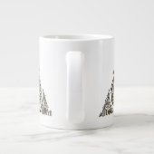 Harry Potter Zauber | DEATHLY HALLOWS Typografie G Jumbo-Tasse (Rückseite)