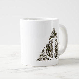 Harry Potter Zauber   DEATHLY HALLOWS Typografie G Jumbo-Tasse