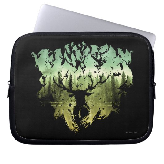 Harry-Potter-Zauber | Hirsch-Patronus Laptopschutzhülle (Vorderseite)
