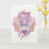 Harry-Potter-Zauber | "Immer" Doe Patronus Karte (Gelbe Blume)