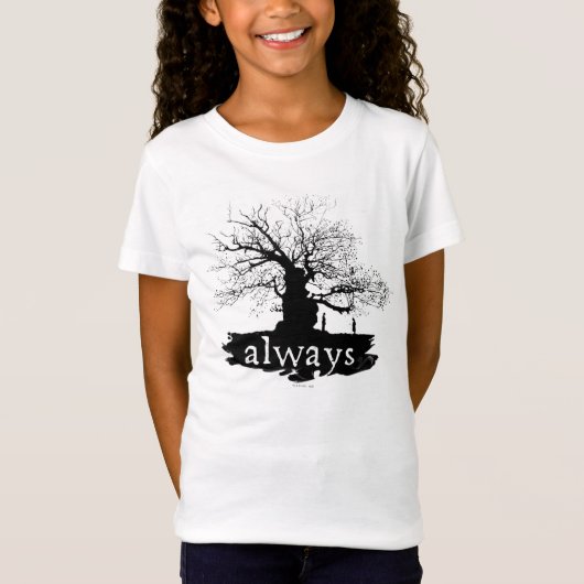 Harry-Potter-Zauber | Immer Zitat-Silhouette T-Shirt (Vorderseite)