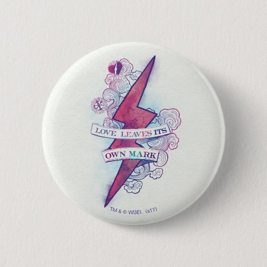 Harry Potter Zauber | Liebe hinterlässt ihre eigen Button (Vorderseite)