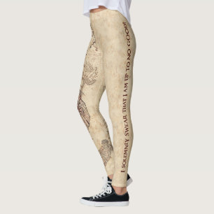 Harry Potter Zauber   Marauder Karte Leggings