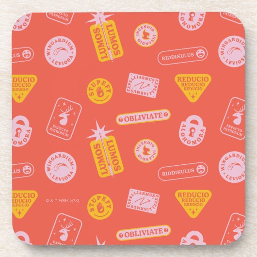 HARRY POTTER™ | Zauber Muster Getränkeuntersetzer (Vorderseite)