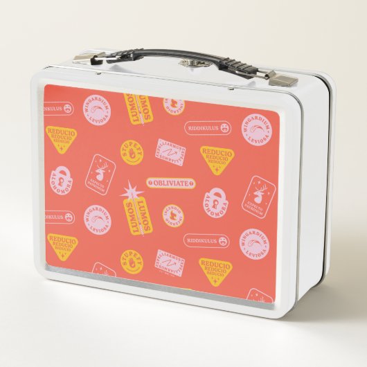 HARRY POTTER™ | Zauber Muster Metall Brotdose (Rückseite)