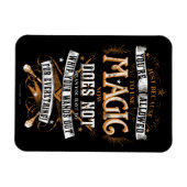 Harry-Potter-Zauber | Nur weil du darfst Magnet (Horizontal)