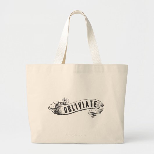 Harry-Potter-Zauber | Obliviate Jumbo Stoffbeutel (Vorne)
