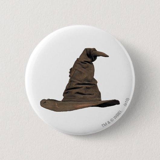Harry-Potter-Zauber | Sortierhut Button (Vorderseite)