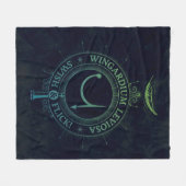 Harry-Potter-Zauber | Wingardium Leviosa Grafik Fleecedecke (Vorderseite (Horizontal))