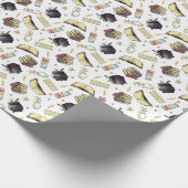 HARRY POTTER™ Zaubers- und Buchmuster Geschenkpapier (Ecke)