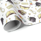 HARRY POTTER™ Zaubers- und Buchmuster Geschenkpapier (Rolleneckpunkt)