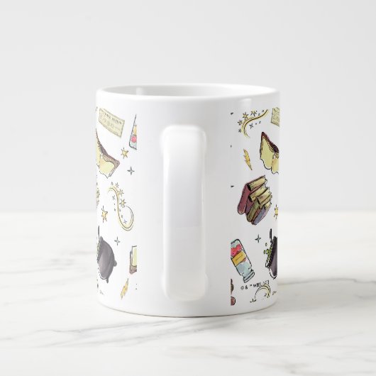 HARRY POTTER™ Zaubers- und Buchmuster Jumbo-Tasse (Rückseite)