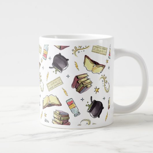 HARRY POTTER™ Zaubers- und Buchmuster Jumbo-Tasse (Rechts)