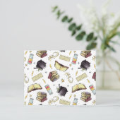 HARRY POTTER™ Zaubers- und Buchmuster Postkarte (Stehend Vorderseite)