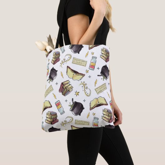 HARRY POTTER™ Zaubers- und Buchmuster Tasche (Von Nahem)