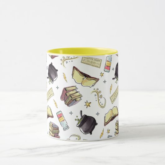 HARRY POTTER™ Zaubers- und Buchmuster Tasse (Zentrum)
