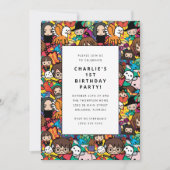 Harry Potter-Zeichen Muster Geburtstag Einladung (Vorderseite)