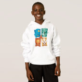 HARRY POTTER™ | ZEICHENTRICK-WAPPEN VON HOGWARTS™ HOODIE (Vorne ganz)