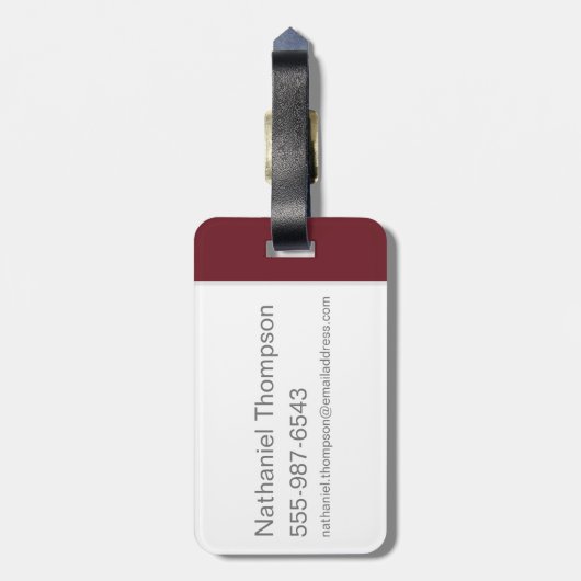 Harry- PotterCartoon-Ikonen-Muster Gepäckanhänger (Rückseite vertikal)