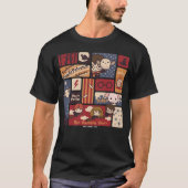 Harry- PotterCartoon-Szenen-Muster T-Shirt (Vorderseite)