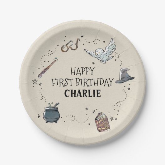 Harry Potters erster Geburtstag Pappteller (Vorderseite)