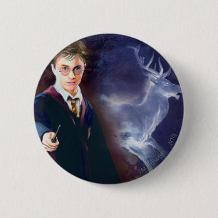 Harry Potter's Stag Patronus Button