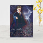 Harry Potter's Stag Patronus Karte (Gelbe Blume)