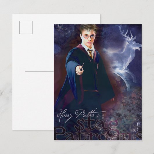 Harry Potter's Stag Patronus Postkarte (Vorne/Hinten)