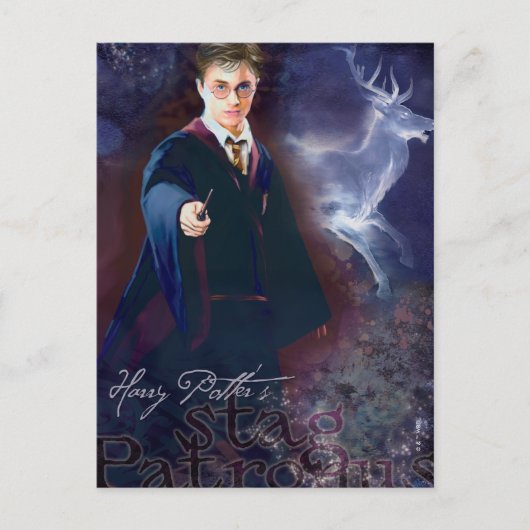 Harry Potter's Stag Patronus Postkarte (Vorderseite)