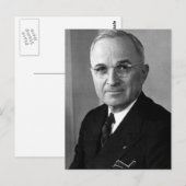 Harry S. Truman 33. Präsident Postkarte (Vorne/Hinten)