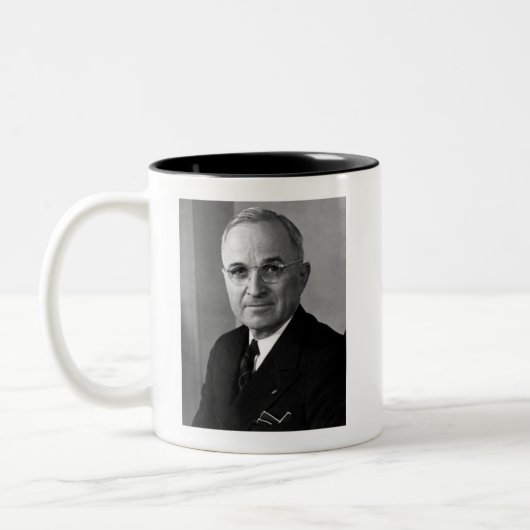 Harry S. Truman 33. Präsident Zweifarbige Tasse (Links)