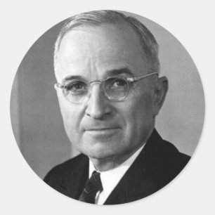 Harry S. Truman 33 Runder Aufkleber