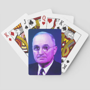 Harry S. Truman, amerikanischer Präsident und US-D Spielkarten