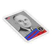 Harry S. Truman Baseball Card Magnet (Rechte Seite)
