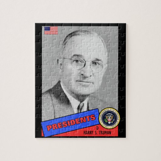 Harry S. Truman Baseball Card Puzzle (Vertikal)