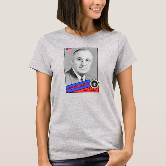 Harry S. Truman Baseball Card T-Shirt (Vorderseite)