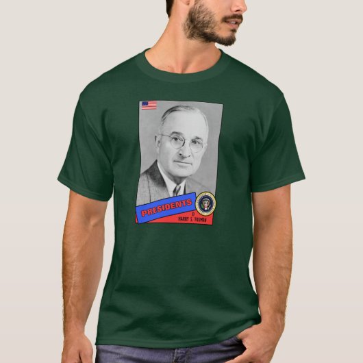 Harry S. Truman Baseball Card T-Shirt (Vorderseite)