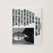 Harry S. Truman keine Regierung ist perfekte Puzzle (Vertikal)