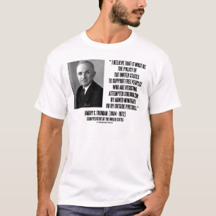 Harry S. Truman-Politik von Staat-Unterstützung T-Shirt