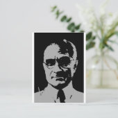 Harry S. Truman Silhouette Postkarte (Stehend Vorderseite)