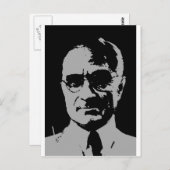 Harry S. Truman Silhouette Postkarte (Vorne/Hinten)
