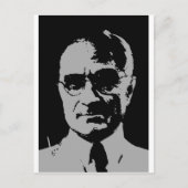 Harry S. Truman Silhouette Postkarte (Vorderseite)