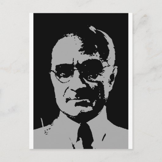 Harry S. Truman Silhouette Postkarte (Vorderseite)