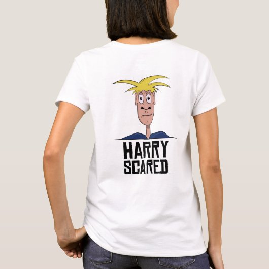Harry Scared White Women's T - Shirt (Rückseite)