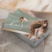 Harry Stylist Sage Green Beauty Girl Salon Visitenkarte