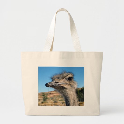 Harry the Happy Ostrich Jumbo Stoffbeutel (Vorne)