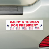 Harry Truman für Präsident Sticker Autoaufkleber (Auf Auto)