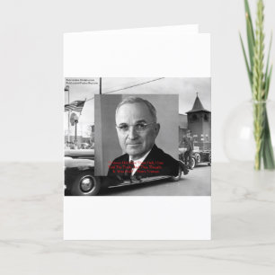 Harry Truman "Gab Nie Hell" Weisheitszitate Gesche Karte